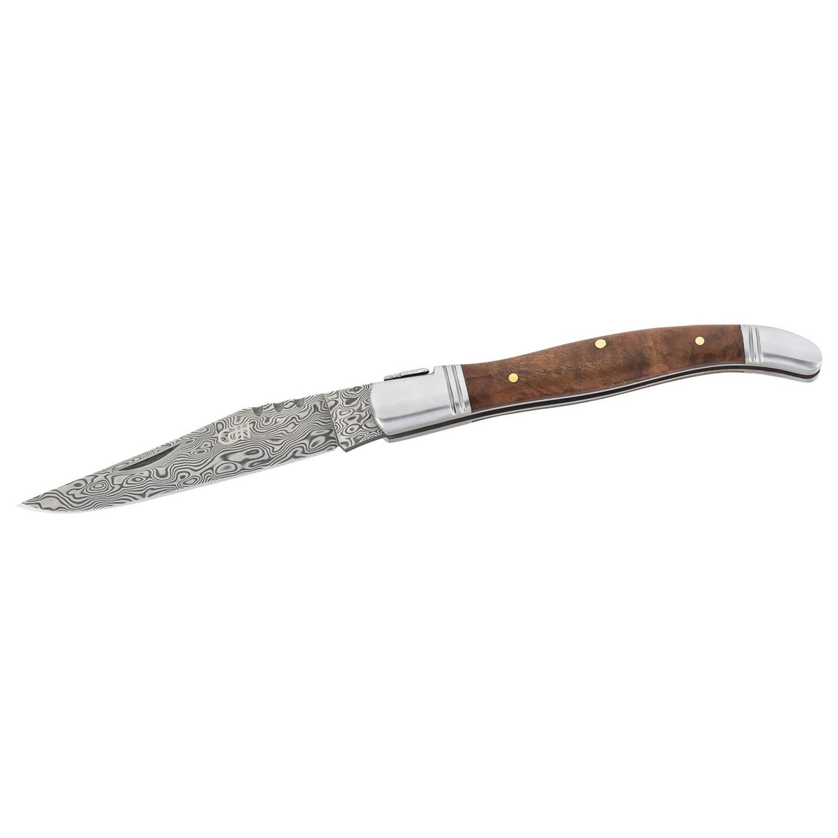 CJH Taschenmesser, Damast, Quittenholz