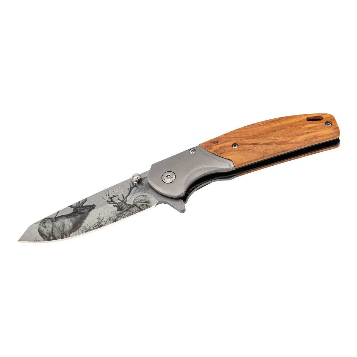 CJH Einhandmesser, Olivenholz