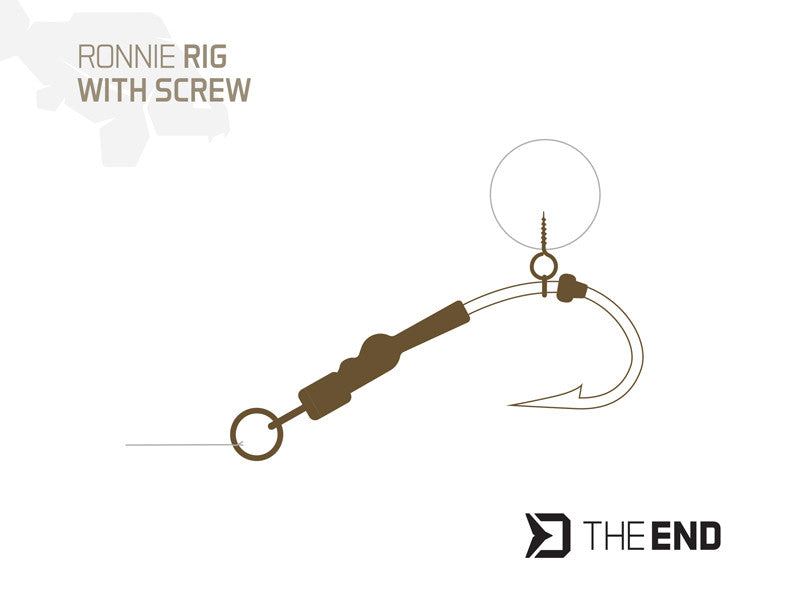 Montage THE END Ronnie Rig mit Bohrer /4 Stück