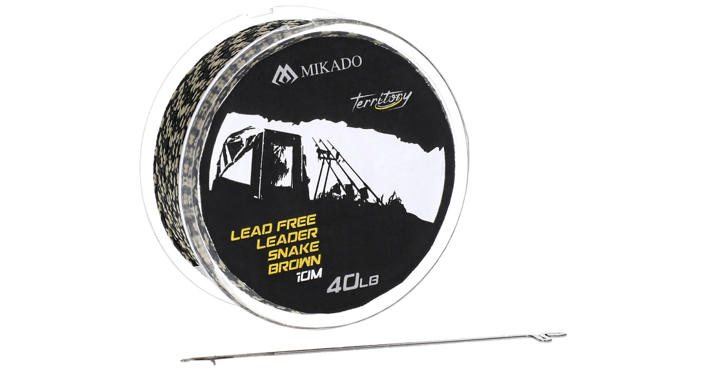 Mikado Leader - Lead Free Leader - 40lbs/10m - Camo Dunkel - 1 Stk.