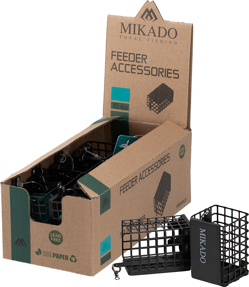 Mikado Feeder - Quadrat Mit Boden - 40g - (30x30x44mm) - 1 Stk.