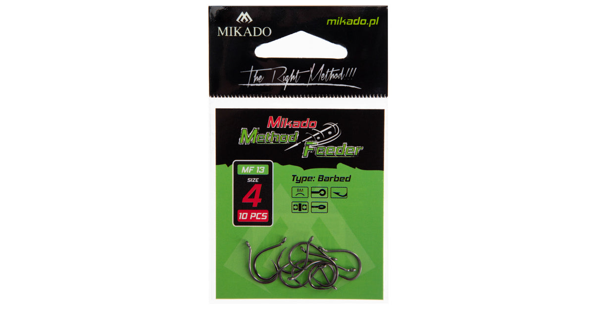 Mikado Haken - MF13 NR. 6 - Mit Widerhaken - 10 Stk.