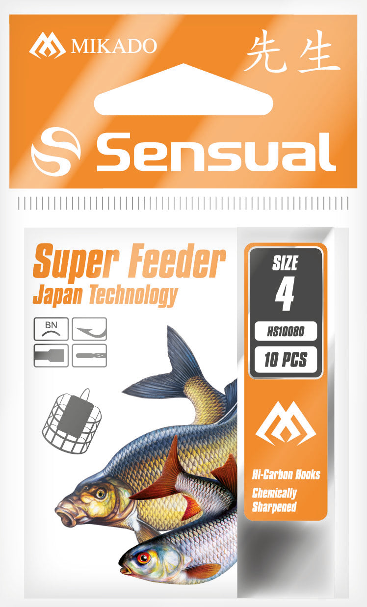 Mikado Haken - Sensual - Super Feeder Nr 8 Bn - 10 Stk.