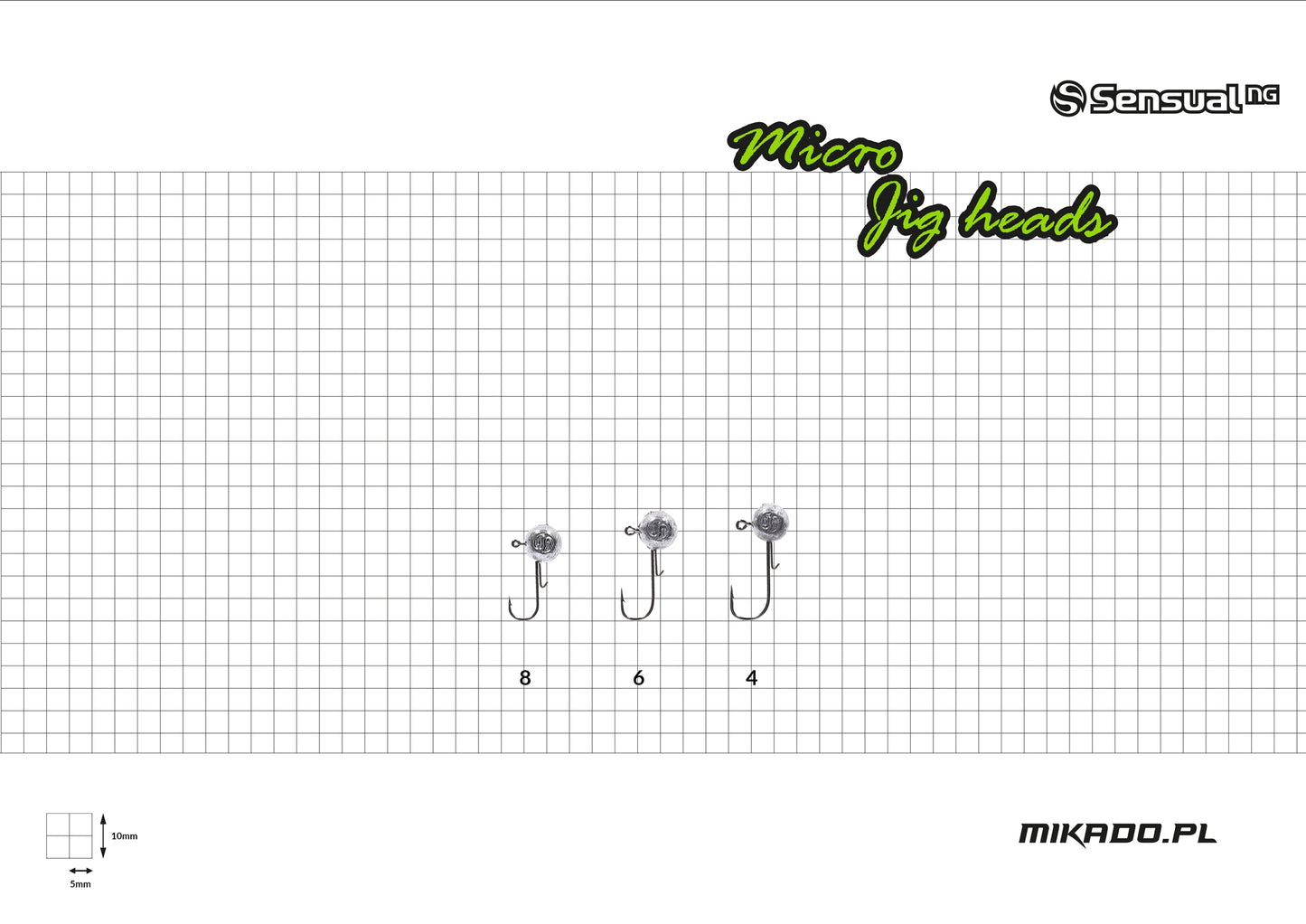 Mikado Jig Head - Sensual Micro - 3g-6 Bn - 3 Stk.