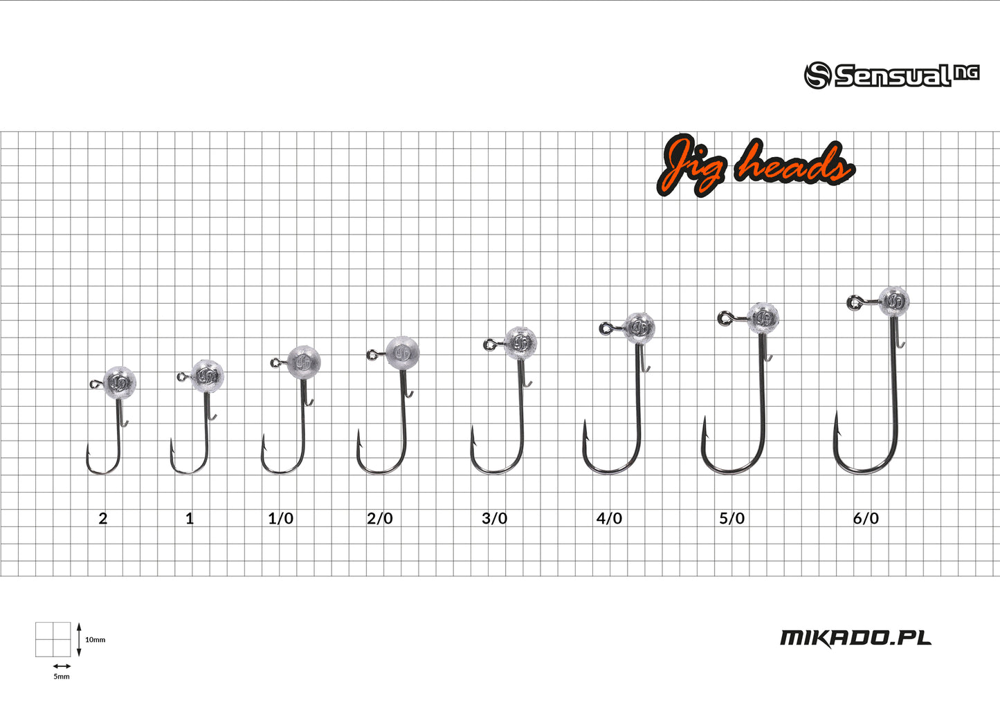 Mikado Jig Head - Sensual - 10g-1 Bn - 3 Stk.
