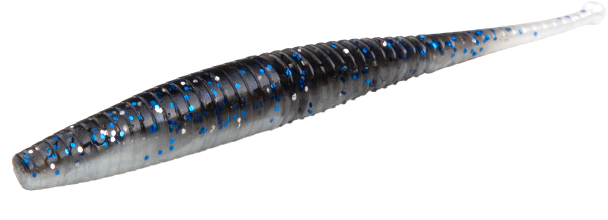 Mikado Köder - M-Craft Wiggly Worm 100mm / Bluegill - 5 Stk.