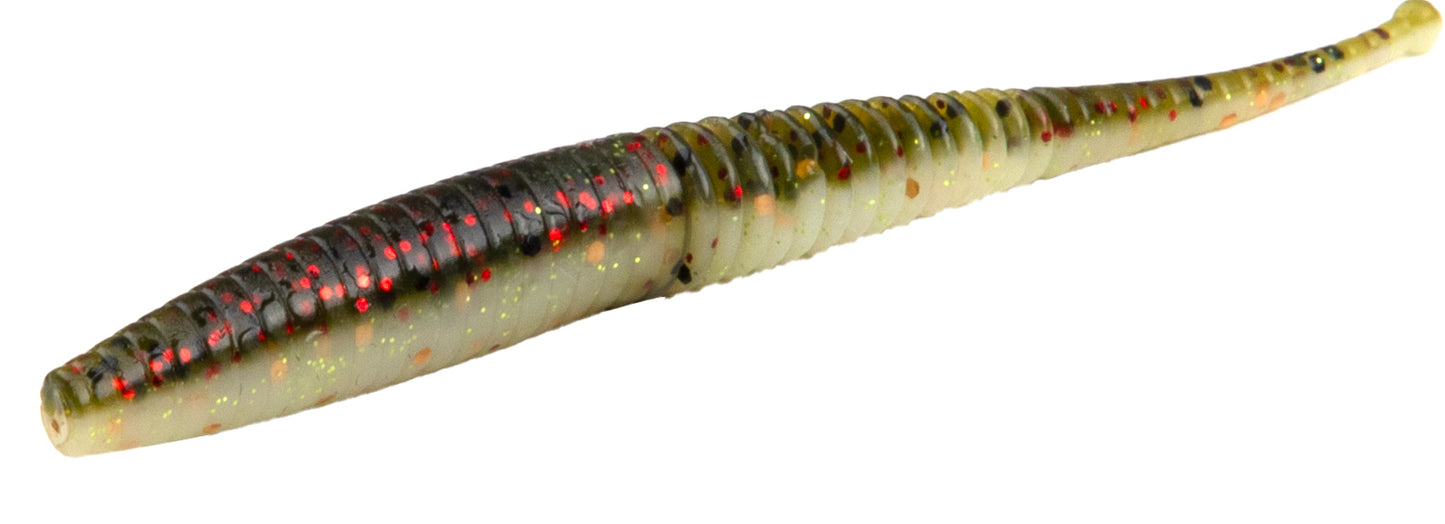 Mikado Köder - M-Craft Wiggly Worm 50mm / Pumpkin Pearl - 10 Stk.