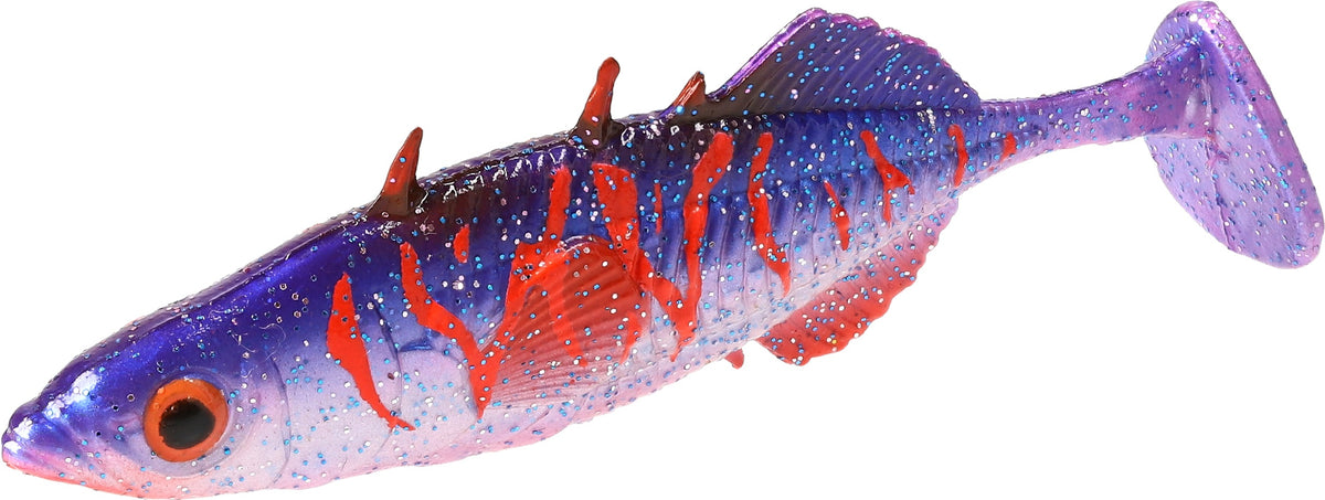 Mikado Köder - Real Fish Stickleback 8cm / Bloody Violet - 5 Stk.