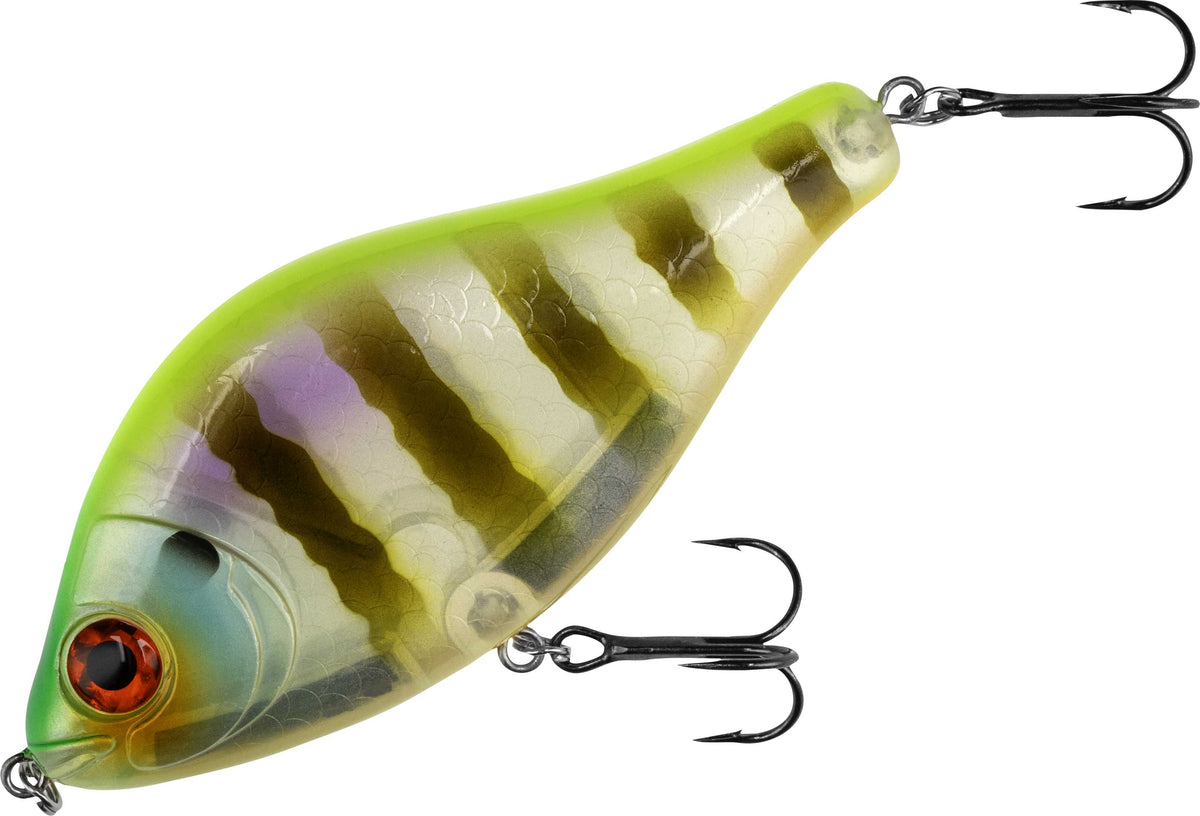 Mikado Wobbler - Mft Jerk - 10cm / Chartreuse Bluegill Suspending - 1 Stk.