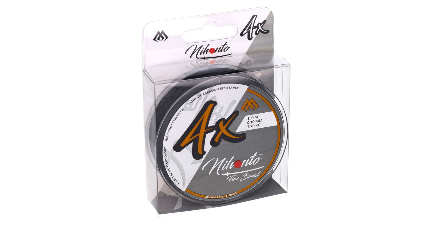 Mikado Geflochtene Schnüre - Nihonto Fine Braid - 0.06mm/3.25kg/150m - Schwarz - 1 Spule