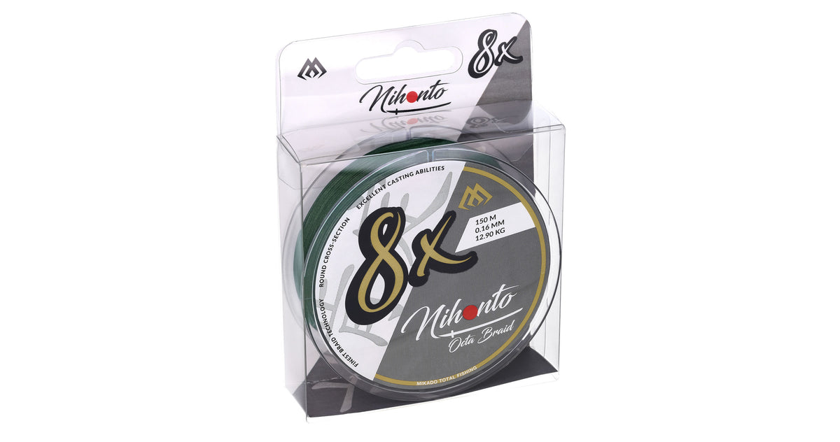Mikado Geflochtene Schnüre - Nihonto Octa Braid - 0.30mm/29.9kg/10m - Grün - 1 Spule