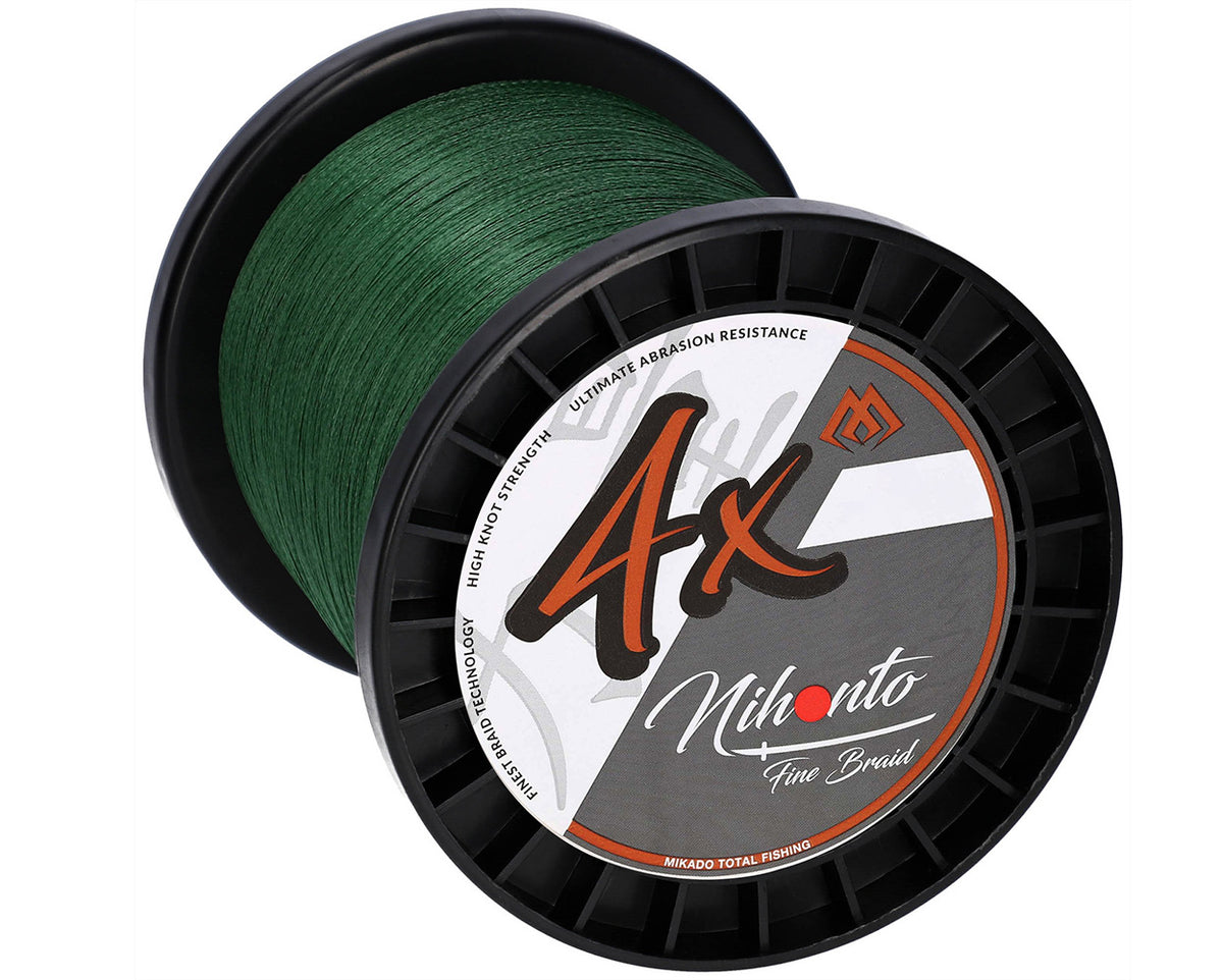Mikado Geflochtene Schnüre - Nihonto Fine Braid - 0.45mm/37.4kg/3000m - Grün - 1 Spule
