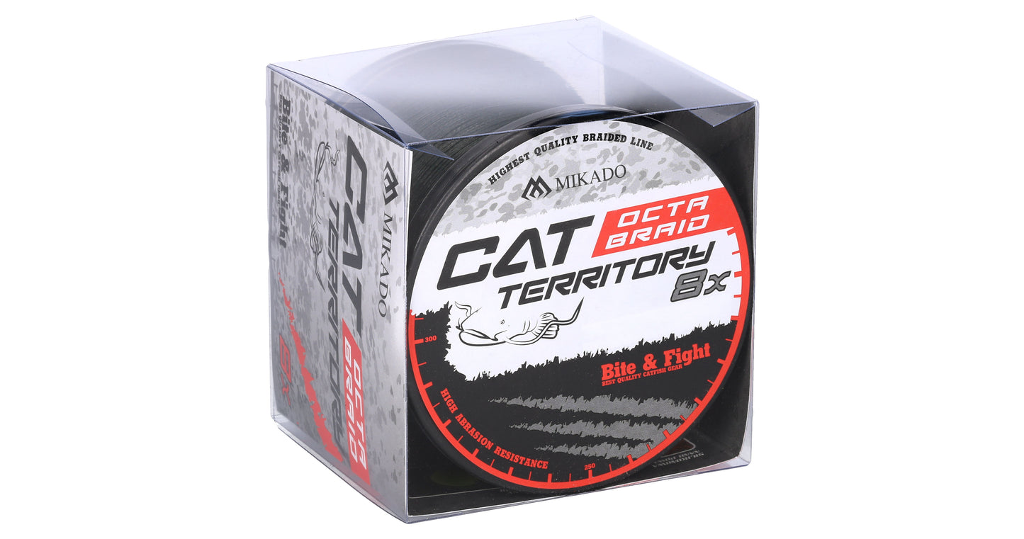 Mikado Geflochtene Schnüre - Cat Territory Octa Braid - 0.70mm/76.4kg/600m - Grün - 1 Spule