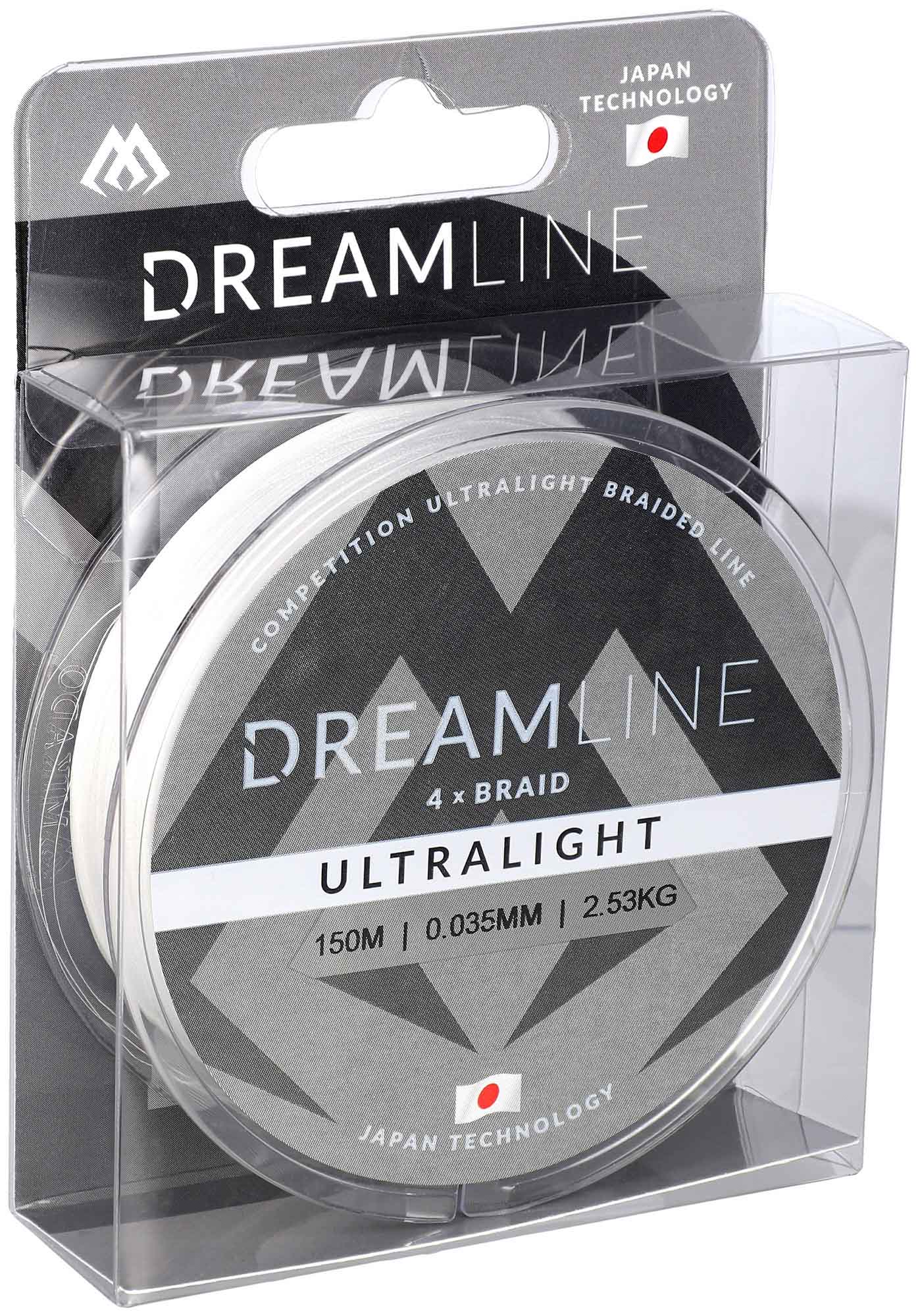 Mikado Geflochtene Schnüre - Dreamline Ultralight - 0.035mm/2.53kg/150m - Weiss - 1 Spule
