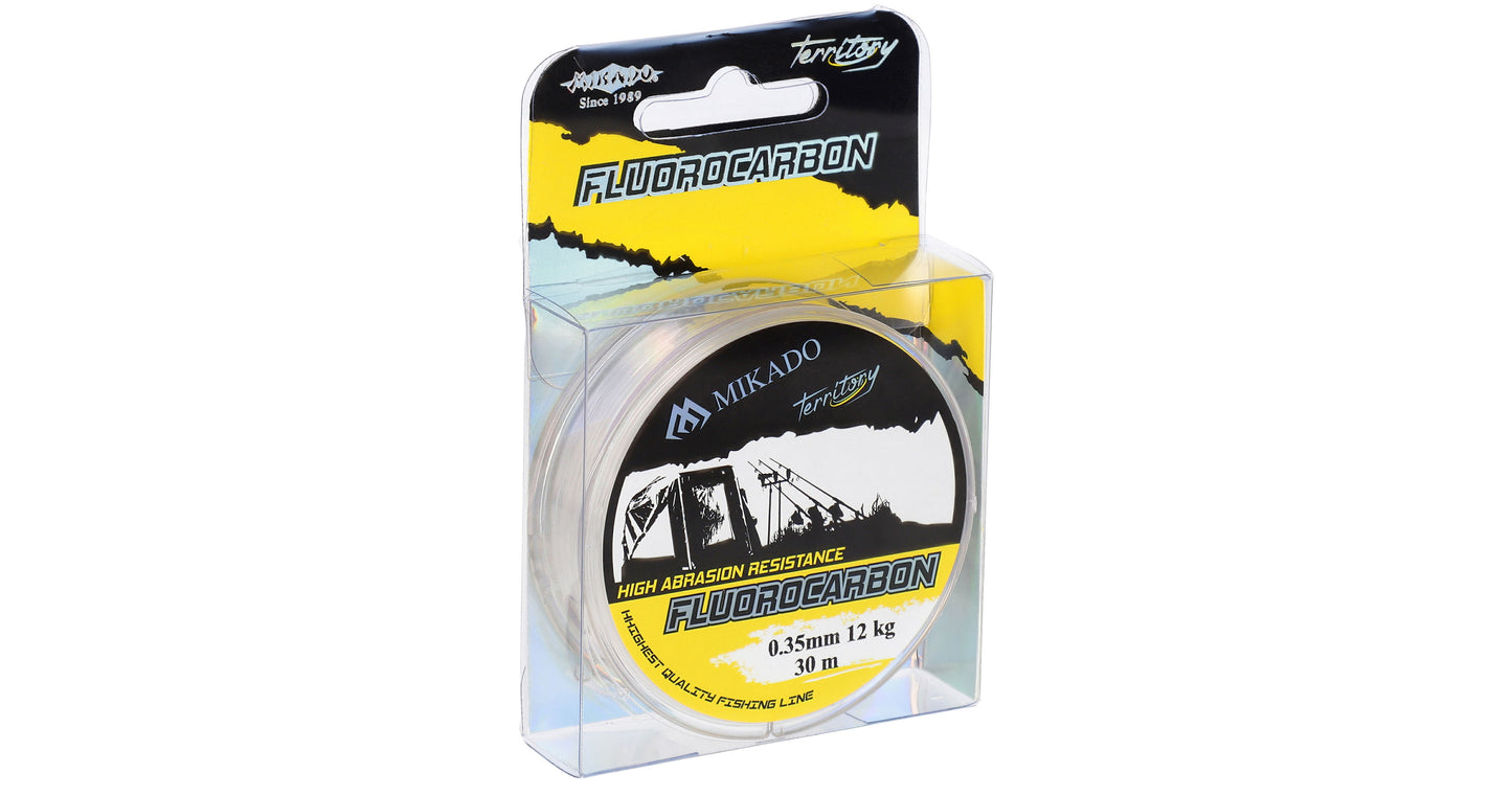 Mikado Schnur - Fluorocarbon Carp Territory - 0.35mm/12lbs/5.44kg/30m - 1 Spule