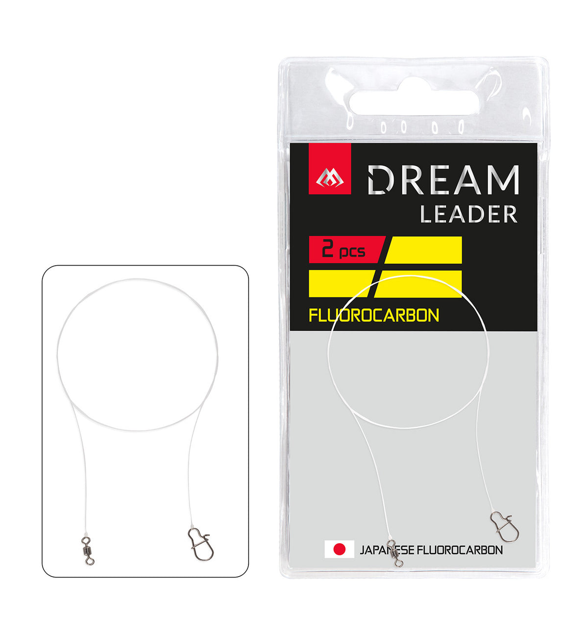 Mikado Leader - Dream Leader - Fluorocarbon 25cm/5LB/2.2kg - 2 Stk.