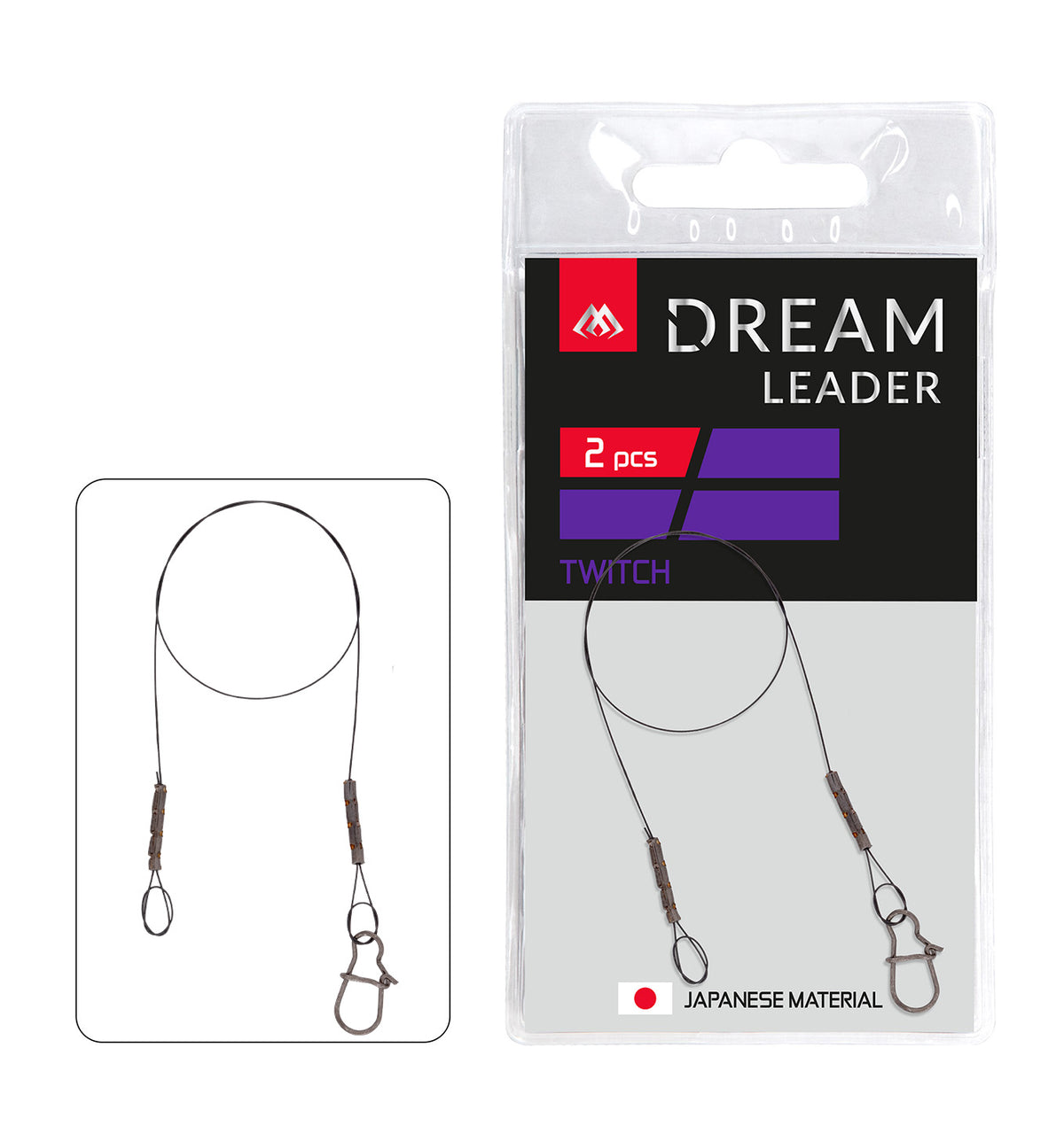 Mikado Leader - Dream Leader - Twitch 25cm/22LB/10kg - 2 Stk.