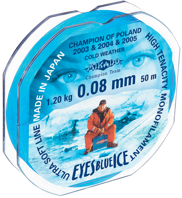 Mikado Schnur - Eyes Blue Ice - 0.14mm/2.90kg/25m - 10 Spulen