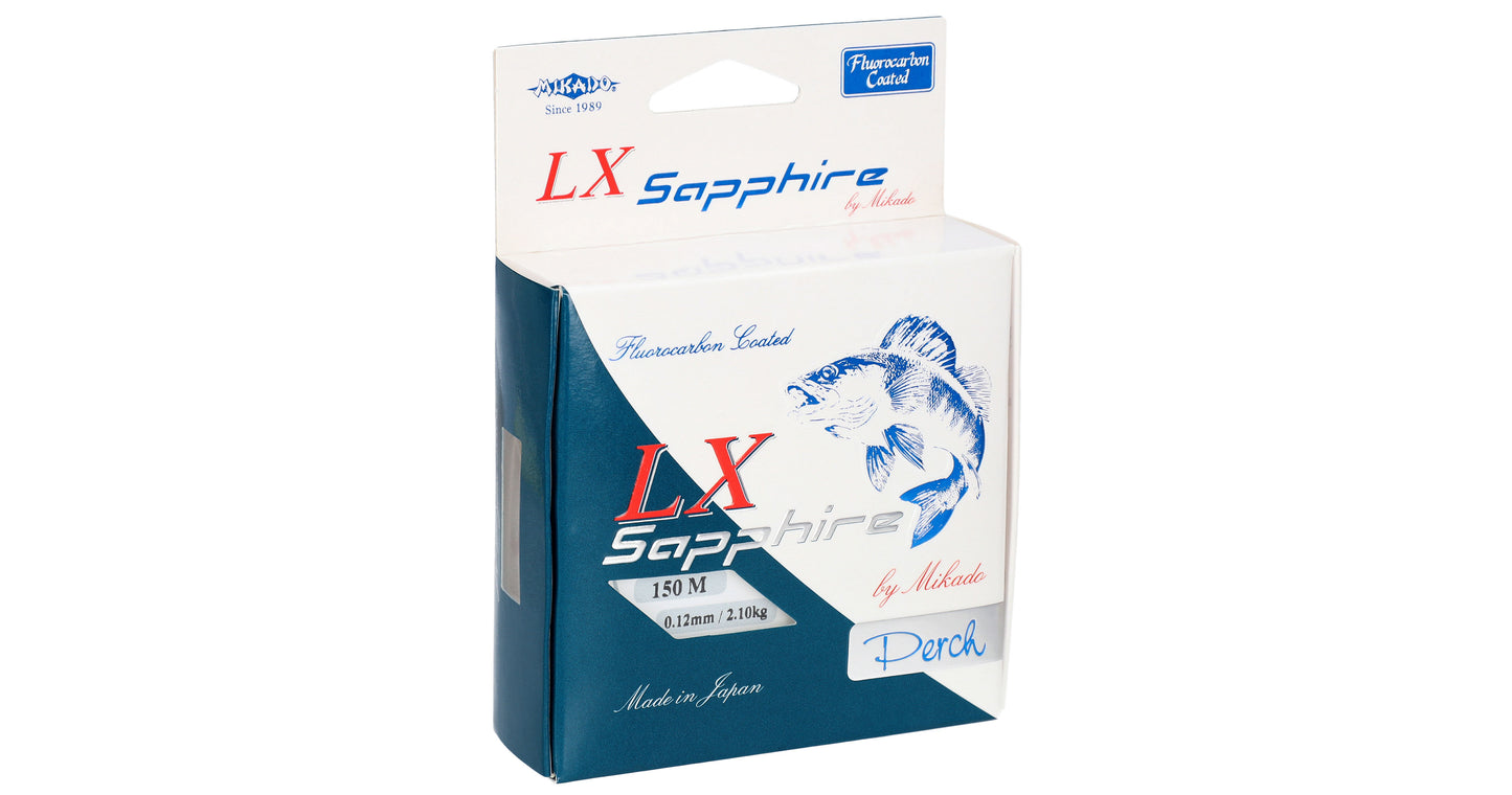 Mikado Schnur - Lx Sapphire Perch - 0.24mm/8.56kg/150m - 1 Spule