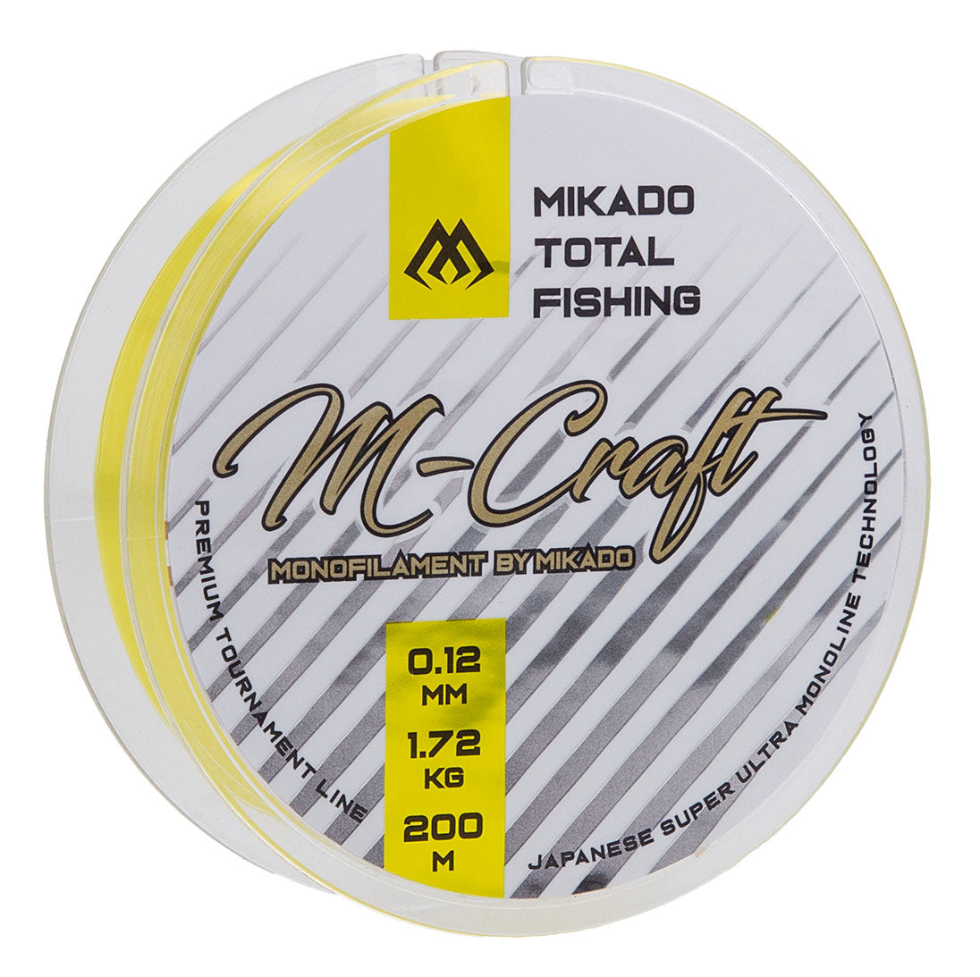 Mikado Schnur - M-Craft - 0.16mm/2.87kg/200m - Fluo Yellow - 1 Spule