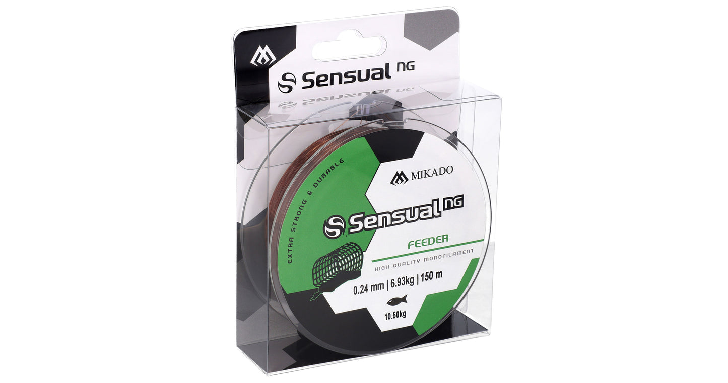 Mikado Schnur - Sensual N.G. Feeder 0.16mm/5kg/150m - Braun - 1 Spule