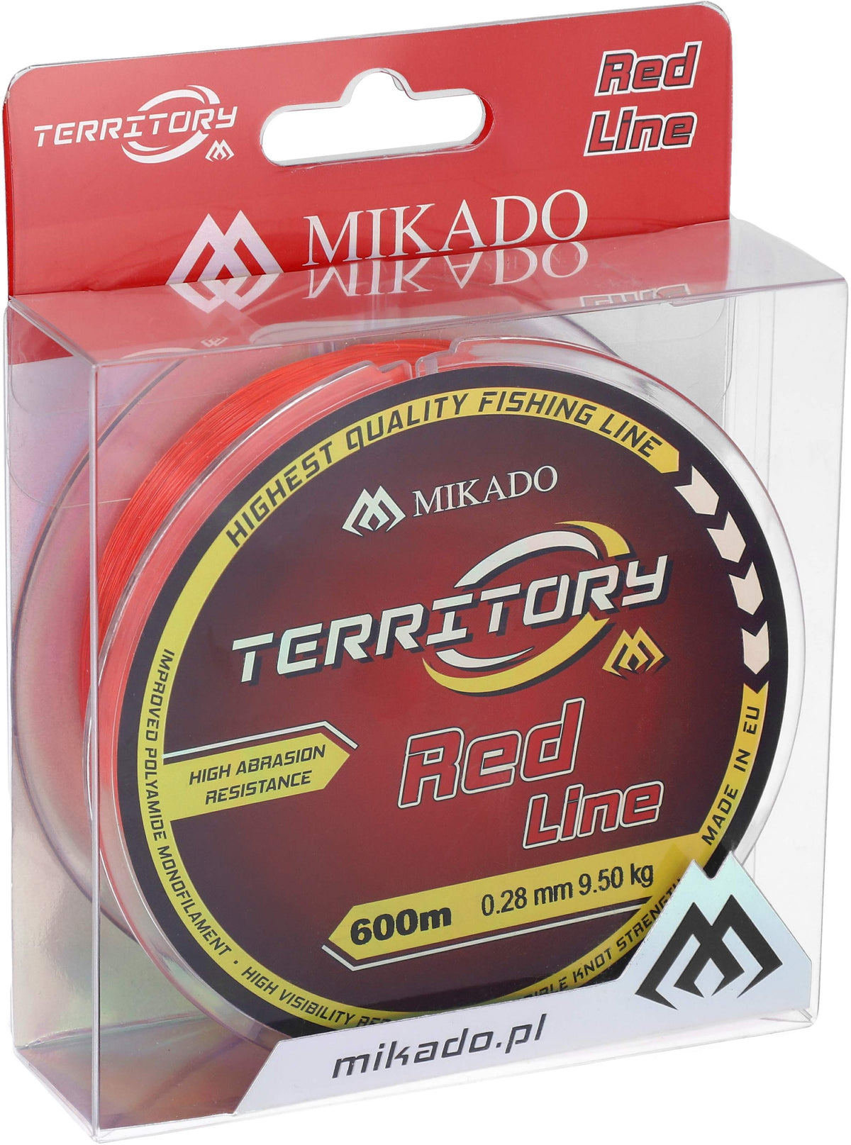 Mikado Schnur - Territory Red - 0.30mm/10.90kg/600m - 1 Spule