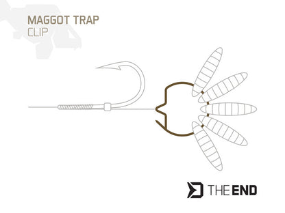 Delphin TheEND Maggot Trap Wurm-Clip / 15 Stück