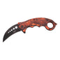 CJH Karambit Messer, rot/camo