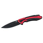 CJH Taschenmesser, schwarz/rot