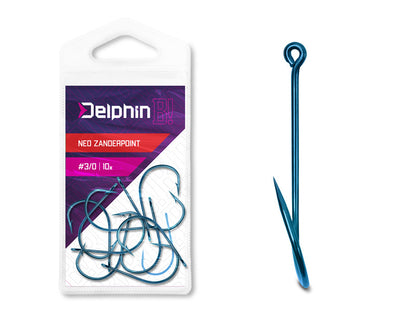Haken Delphin B! NEO ZanderPoint BLU / 10St.