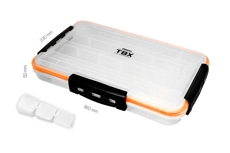 Kunstköderbox Delphin TBX One 360-4P Clip WP