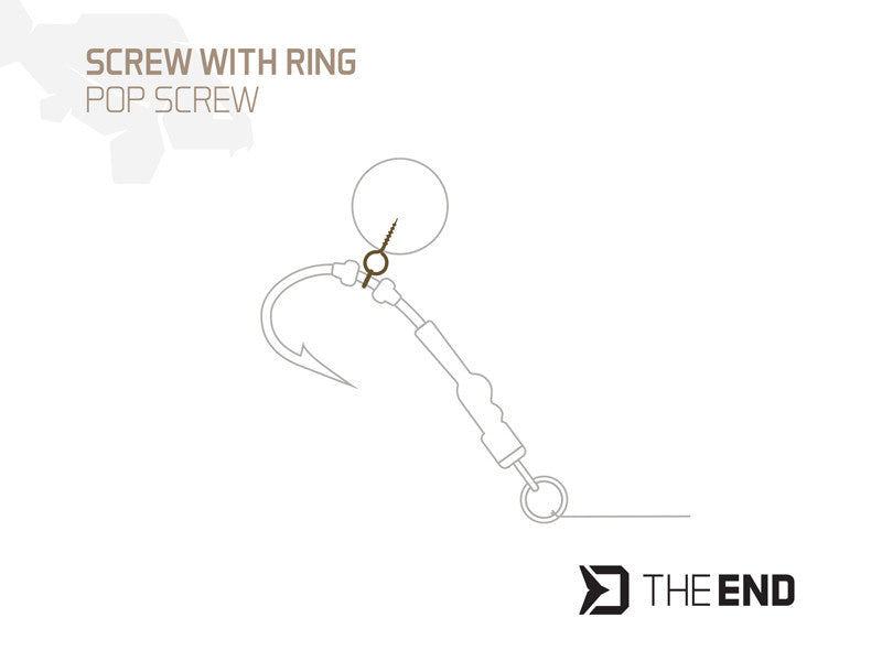 Bohrer mit Ring Delphin TheEND POP Screw / 15 Stück