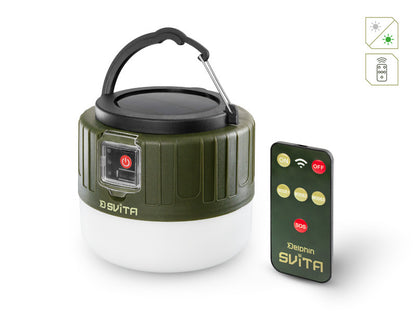 Campinglampe mit Fernbedienung Delphin SVITA