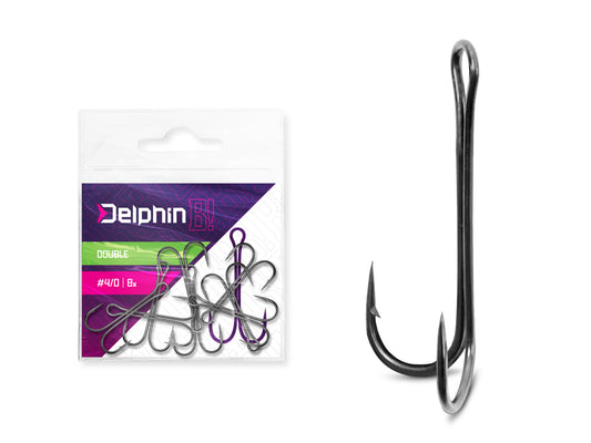 Zwillingshaken Delphin B! Double / 8St.
