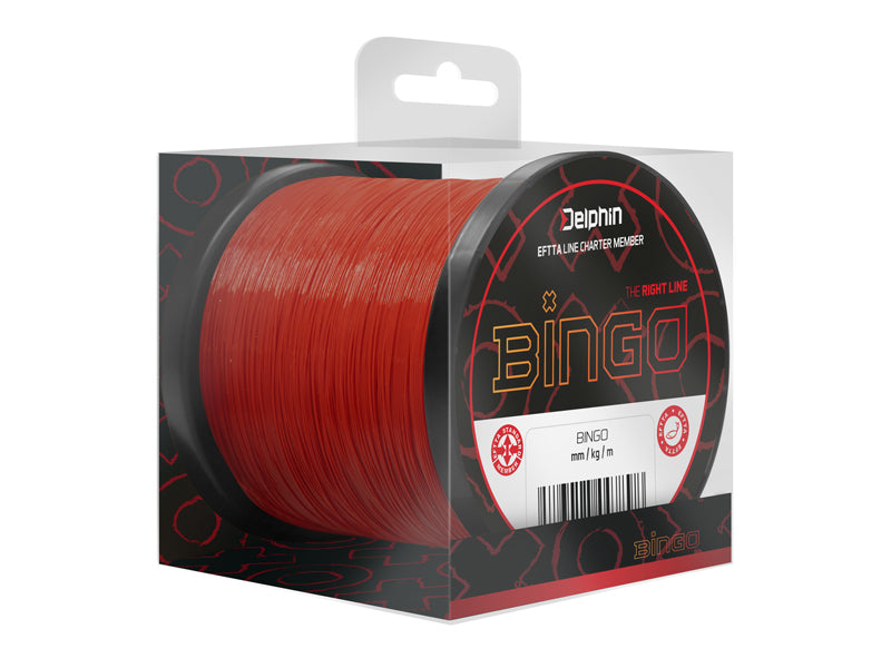 Monofil Delphin BINGO Matt / Dunkelrot