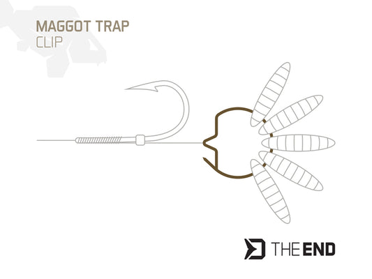 Delphin TheEND Maggot Trap Wurm-Clip / 15 Stück