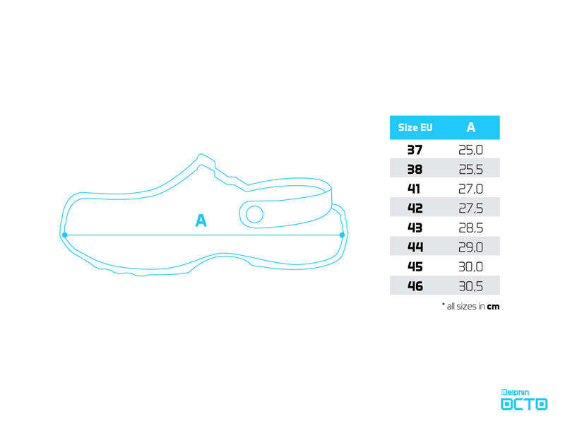 Clogs Delphin OCTO / azurblau