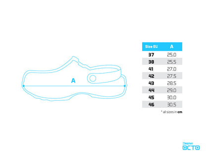 Clogs Delphin OCTO / azurblau
