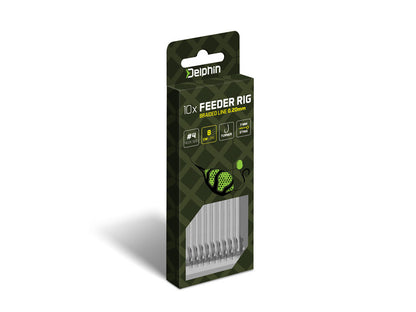 Delphin Braided Sting Feeder-Vorfach / 10St.