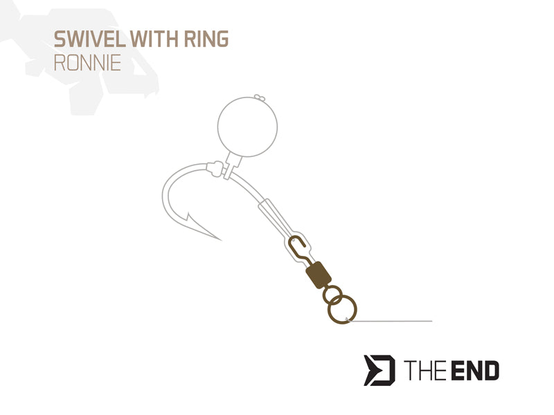 Wirbel mit Ring Delphin TheEND Ronnie  10St