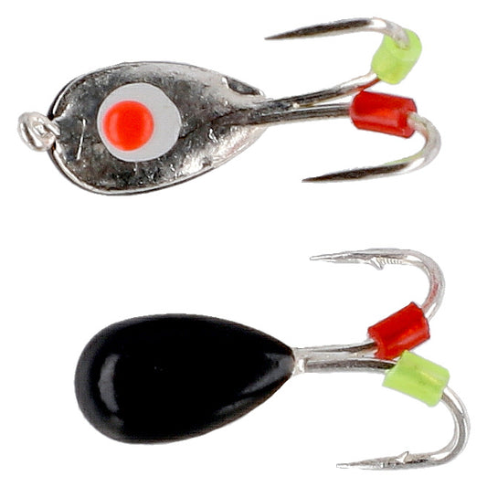 Mikado Köder - Ice Bug Größe 4mm - Schwarz Und Silber - 4 Stk.