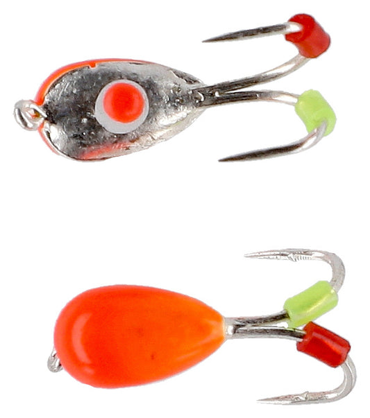 Mikado Köder - Ice Bug Orange Größe 4mm - Silber - 4 Stk.