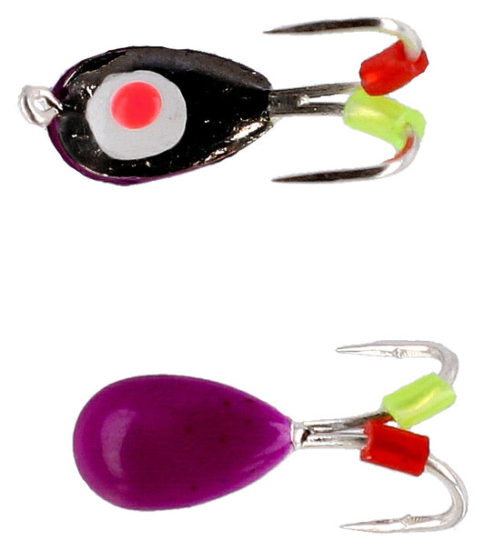 Mikado Köder - Ice Bug Größe 4mm - Violett Und Schwarz - 4 Stk.