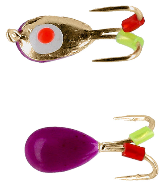 Mikado Köder - Ice Bug Größe 4mm - Violett Und Gold - 4 Stk.