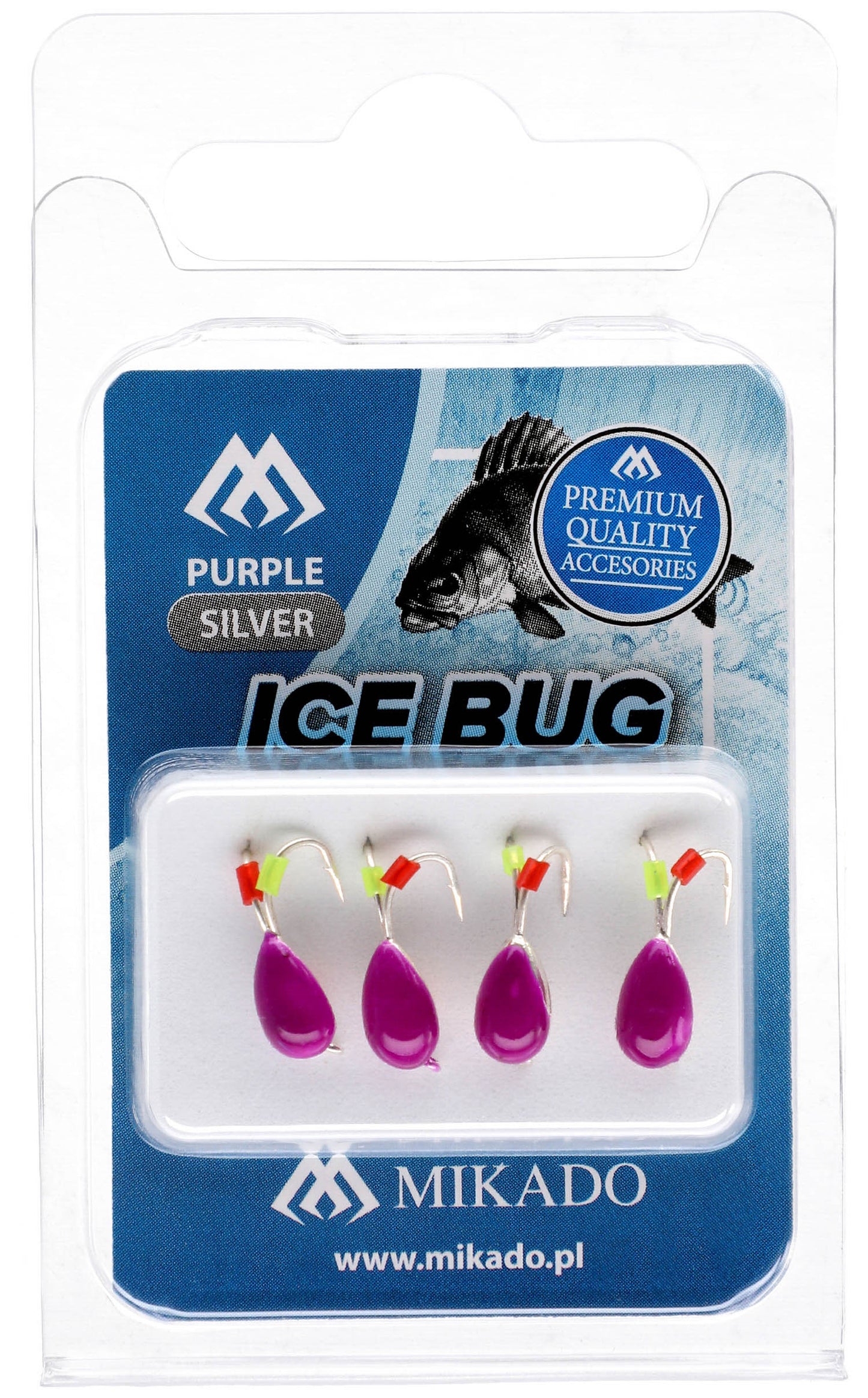 Mikado Köder - Ice Bug Größe 4mm - Violett Und Gold - 4 Stk.