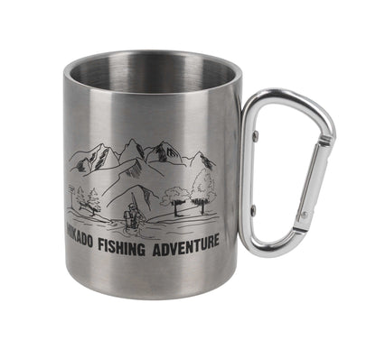 Mikado Becher - Edelstahl Mit Karabiner - Fishing Adventures - 1 Stk.