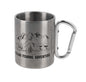 Mikado Becher - Edelstahl Mit Karabiner - Fishing Adventures - 1 Stk.