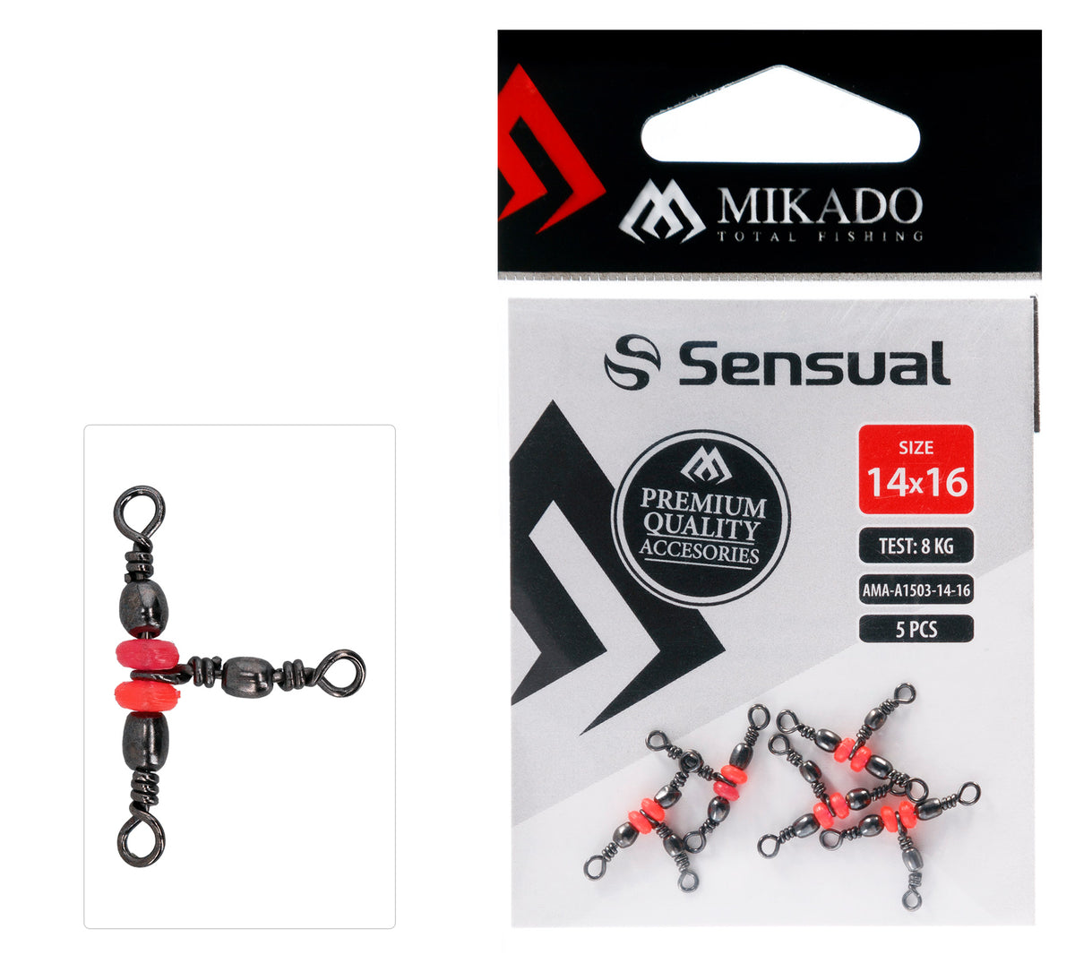 Mikado Tönnchenwirbel - Dreifach Mit Perlen - Größe 12/14 Bn - 5 Stk.