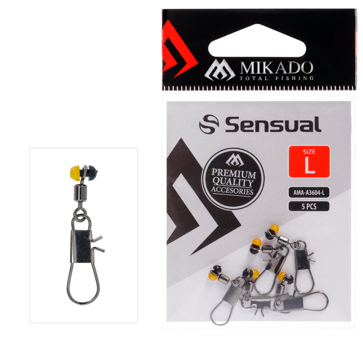 Mikado Befestigungssystem - WAGGLER/FEEDER - Adapter - Größe S Bn - 5 Stk.