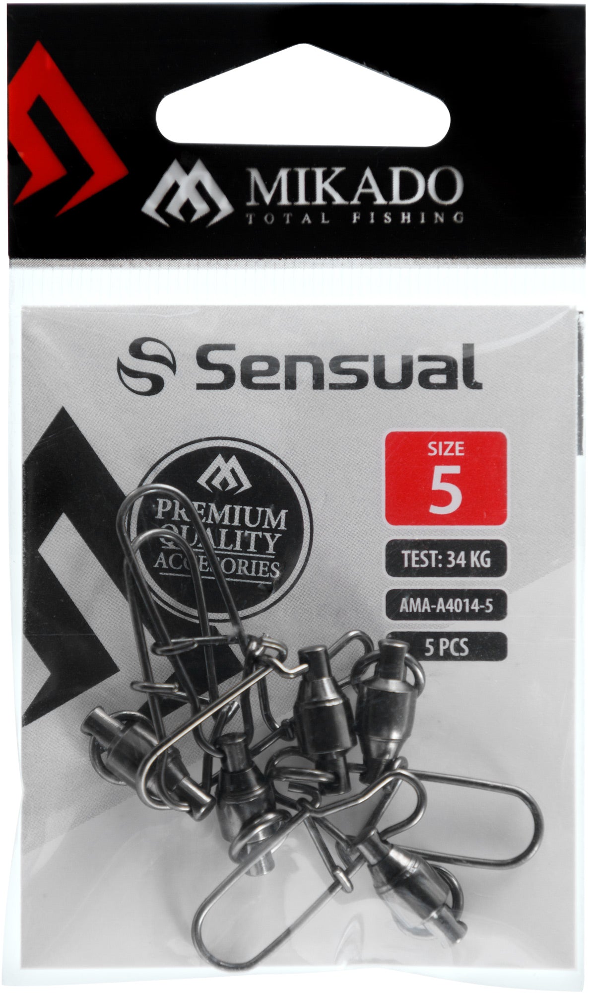 Mikado Kugellagerwirbel - Mit Fastlock Snap NR. 5 Bn - 5 Stk.
